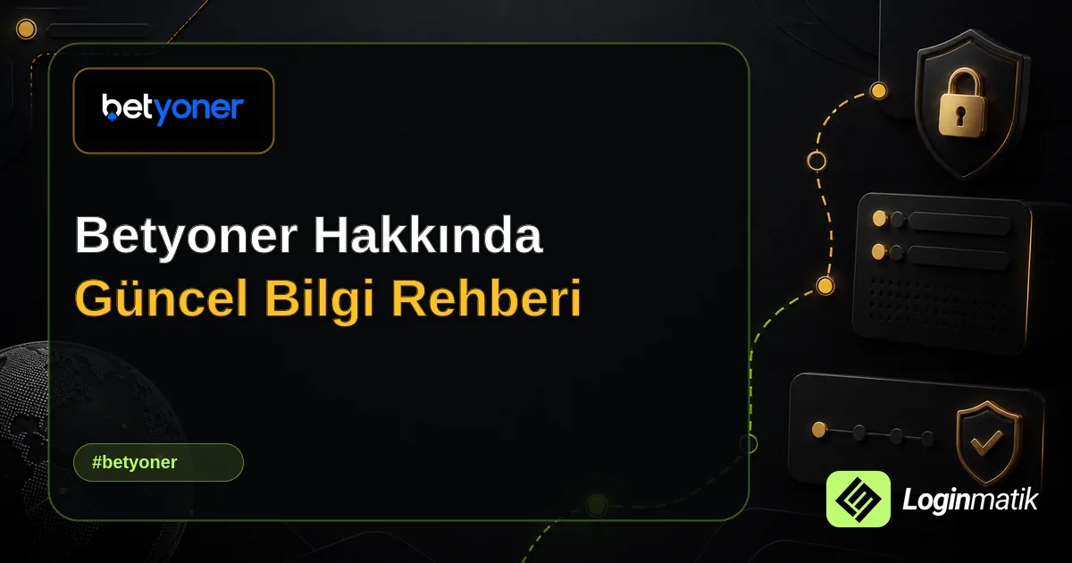 Betyoner Hakkında Güncel Bilgi Rehberi - Betyoner Loginmatik rehber görseli