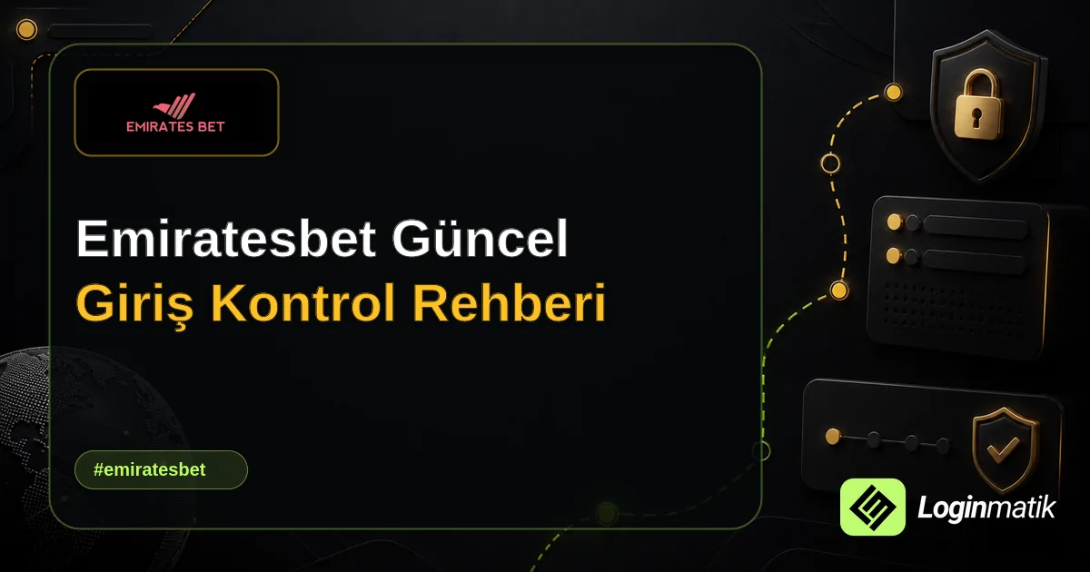 Emiratesbet Güncel Giriş Kontrol Rehberi - Emiratesbet Loginmatik rehber görseli