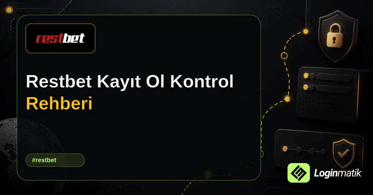 Restbet Kayıt Ol Kontrol Rehberi - Restbet Loginmatik rehber görseli