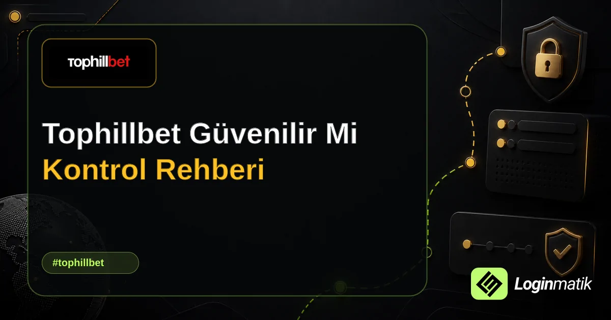 Tophillbet Güvenilir Mi Kontrol Rehberi - Tophillbet Loginmatik rehber görseli